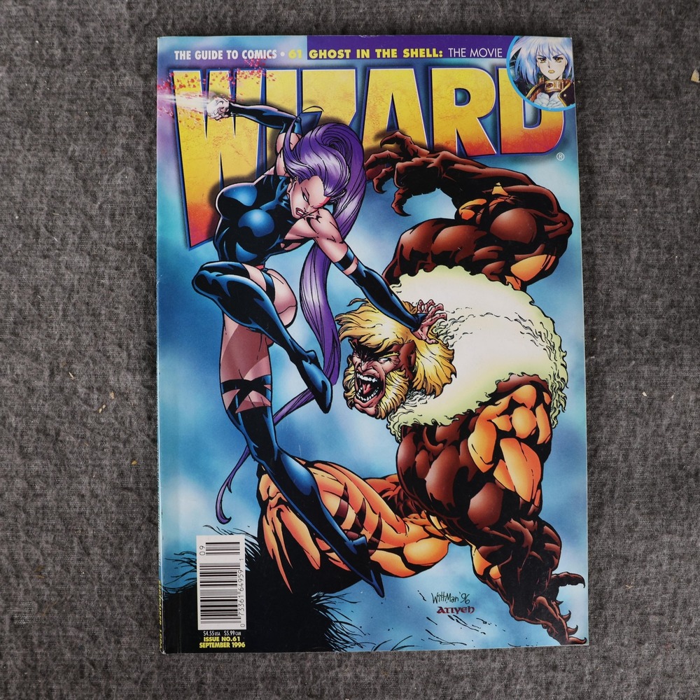 Vintage Wizard The Guide To Comics 61 Ghost In The Shell Magazine Sept 1996 USA